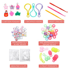 XKDOUS rubber bands laid out for bright bracelet designs.