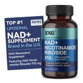 XKQ NAD+ supplement bottle front for daily energy support