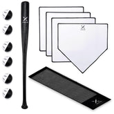 Xmortar Grand Slam bat close-up reveals wood-grain texture for a pro feel.