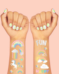 xo Fetti sun and stars tattoos add sunny sparkle to festive outfits