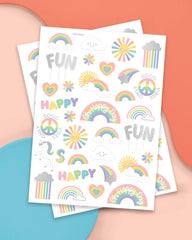 xo Fetti Unicorn tattoo designs offer playful accents for kids’ celebrations