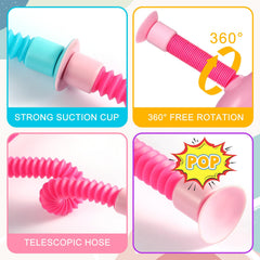 XONTEUS giraffe toys show bendable tubes for creative shapes and new poses