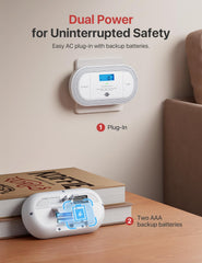 X-Sense compact CO detector designed for travel in luggage