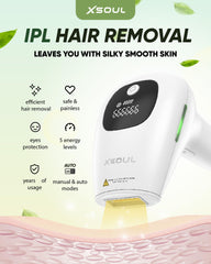XSOUL IPL head close-up showing precision treatment area.