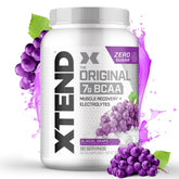 Xtend Original BCAA powder bottle in Glacial Grape for post-workout recovery.