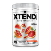 Xtend Original BCaa Powder bottle in Italian Blood Orange flavor for post-workout recovery.