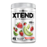 Xtend Original BCAA powder bottle label highlights 7g BCAAs for muscle support.