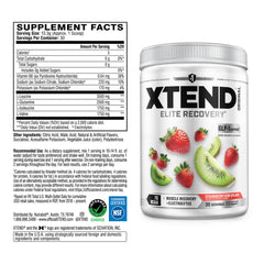 Xtend Original BCAA powder scoop emphasizes quick mix for during-workout hydration.