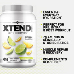 Prepared Xtend Original BCAAs lemon lime drink during training.