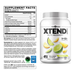 Xtend Original BCAAs powder jar ready to mix for recovery.