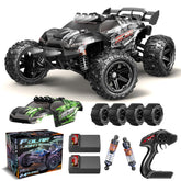 X-TMAGA 1:14-scale RC car front view for rugged outdoor use.