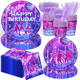 XUELIREN cartoon singer 9-inch plates, ideal for festive meals and easy cleanup