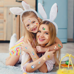 Xutengy Easter tattoos bunny designs suitable for Easter outfits