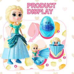 Xutengy folding princess egg toys enhance creativity during imaginative play.