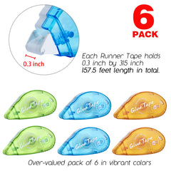 XUXU scrapbooking color-pack tape rolls for vibrant crafting projects.