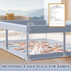 XVISHX 360‑vision playpen enables supervision from any room