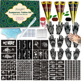 XWGLFT tattoo kit overview showing all-in-one set for creative body art