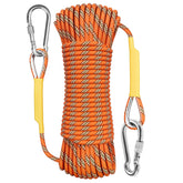 X XBEN outdoor climbing rope 10m orange ideal for quick setup and portability.