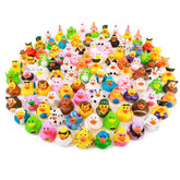 XY-WQ 100-pack rubber ducks for Jeeps ducking—bulk bath toys for kids