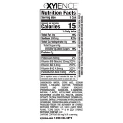 XYIENCE Blueberry Pomegranate can close-up highlights natural flavors for a light lift.