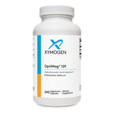 XYMOGEN OptiMag 125 bottle front highlighting gentle daily magnesium