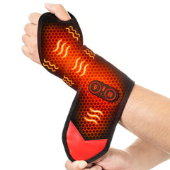 Yabuu wrist heating pad shows portable battery-powered warmth for on-the-go use