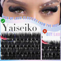 Yaiseiko 2-in-1 lash bond and seal for easy application.