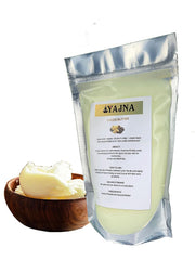 Yajna Cocoa Butter texture close-up highlighting creamy consistency ideal for DIY creams.