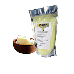 Yajna Shea Butter on elbow dry-patch demonstrates smoothing rough skin.