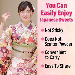 YAMASAN KYOTO UJI Sakura Mochi Candies mini pack shows portable design for on-the-go enjoyment.