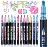 Yangmei Easter glitter markers pack adds vibrant sparkle to festive crafts and cards.