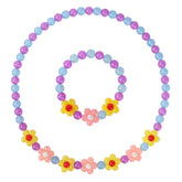 Yarkeuier flower necklace close-up for toddler dress-up and color