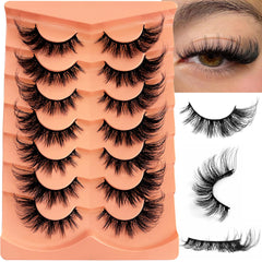 YASNAI cat-eye wispy 18mm lashes for natural definition and subtle drama