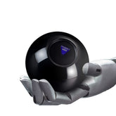 Yassk Mystic 8 Ball displaying floating answers for playful entertainment