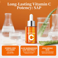 Applying Yayabb Vitamin C Serum on skin demonstrates hydration and smooth feel