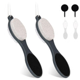 Yclin Foot File Callus Remover dual-sided head for deep cleansing and exfoliation at home.