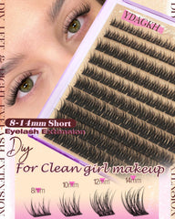 YDAGKH short lash clusters 14mm dramatic yet lightweight