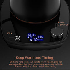 YDDZZM gooseneck kettle 304 stainless inner for pure water.