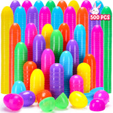 YEAHBEER 500 Easter eggs in bright colors for vibrant egg hunts and party decor.