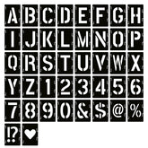YEAJON 4 inch letter stencil set for crisp alphabet lettering on wood.