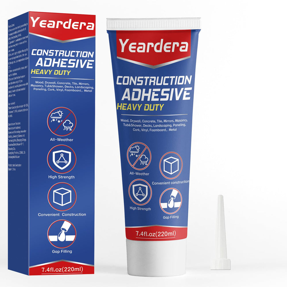 Yeardera heavy duty adhesive tube close up showing high strength bonding