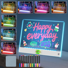 Yecuip 16-inch LED note board rechargeable for cordless drawing on the go.