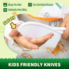 Yeeammk cutting boards pair, kid-friendly prep surface for small hands