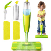Yeeammk mini spray mop for toddlers with easy grip for tiny hands during play