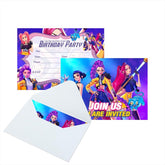 YEEFIGRO Demon Movie Hunters invitation card with envelopes for easy RSVP and themed party styling.