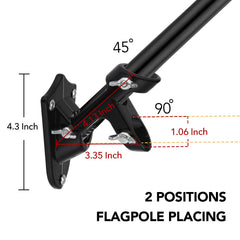 Yeesun rotation rings prevent tangling for smooth flag unfurling