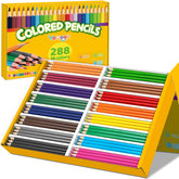YEGEER 288-count colored pencils bulk for classrooms and creative projects.