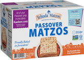 Yehuda freshly baked matzo pack close view showing crisp texture ideal for Passover meals