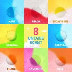 Yekery natural organic bath bombs for safe, skin-friendly play at home.