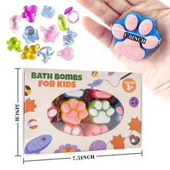 Yekery Paw Bath Bombs organic ingredients close-up highlight gentle skin-safe fizz.